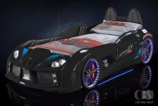 Дитяче ліжко машина MUSVENUS AUDI black 190х90 см